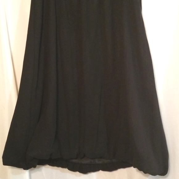 White House Black Market Little Black Dress Silk Cocktail Mini Dress Size 8 - Picture 4 of 6